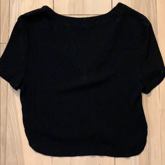 Black cropped Top - Picture 3 of 4
